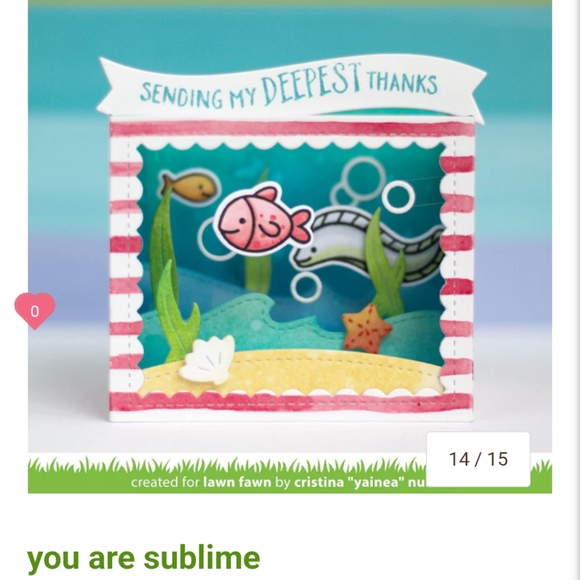 You Are Sublime Lawn Fawn Stamp and Die set - Picture 9 of 9